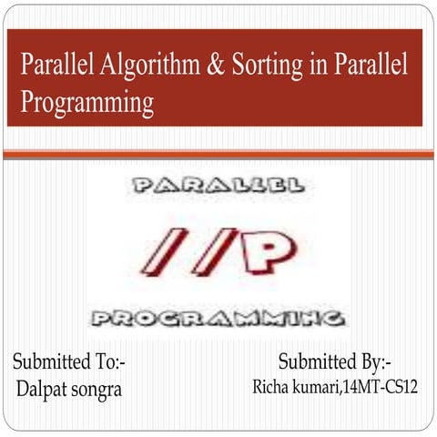 Parallel sorting algorithm | PPT