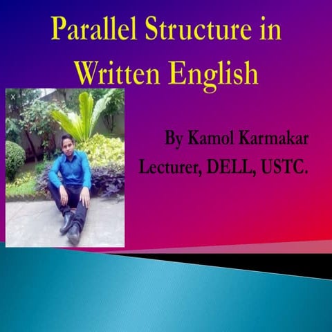 Parallel Structure in Written English | PPT