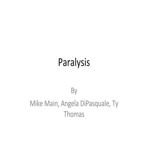 Paralysis Powr Pointold Version