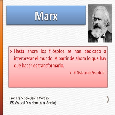La filosofía de Marx