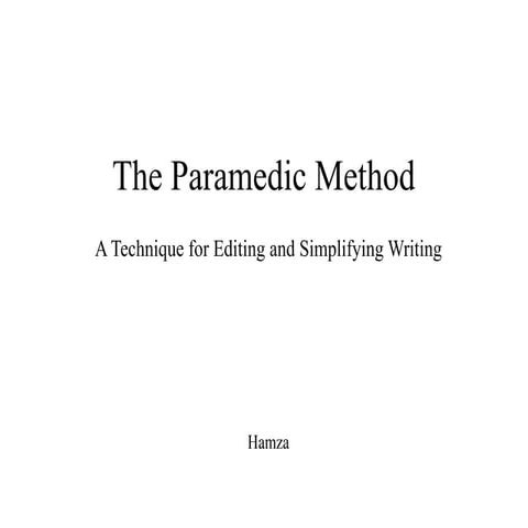 Paramedic_Method_Steps_Separate_Slides.pptx