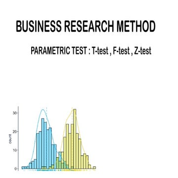 Parametric Statistical tests | PPTX