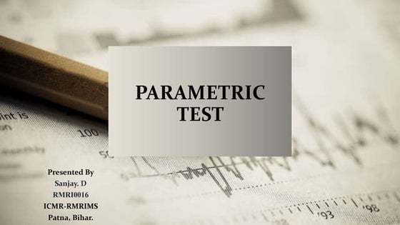 Parametric test SANJAY.pptx