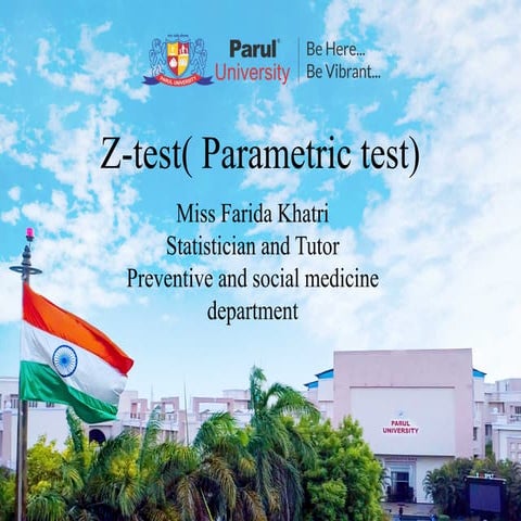 Parametric test( Z test).pptx bdjdndkdkn