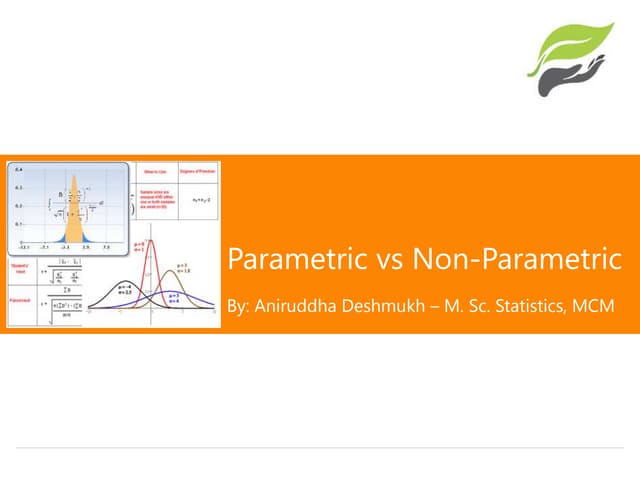 Parametric and nonparametric test | PPTX