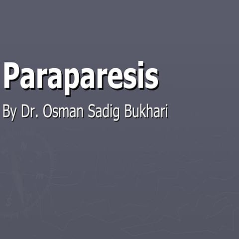 Paraparesis