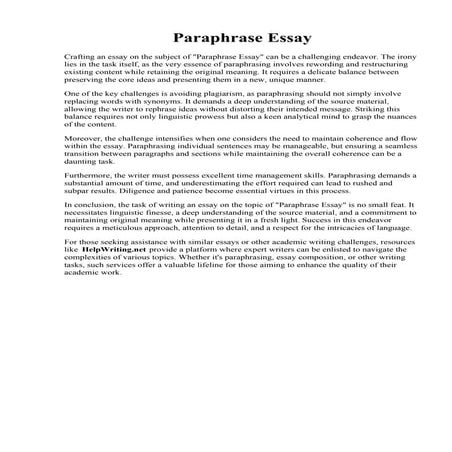 Apa Style Sample Essay | PDF