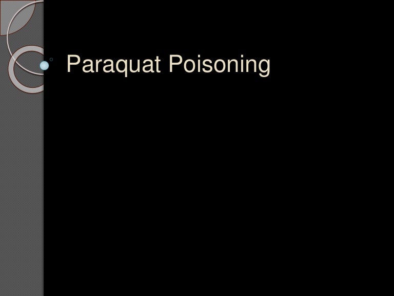 Paraquat poisoning