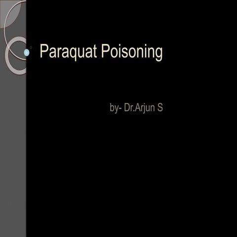 Paraquat poisoning