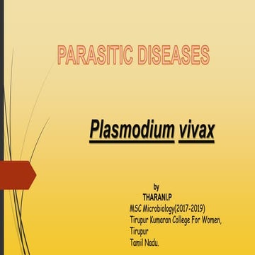 Plasmodium Disease 