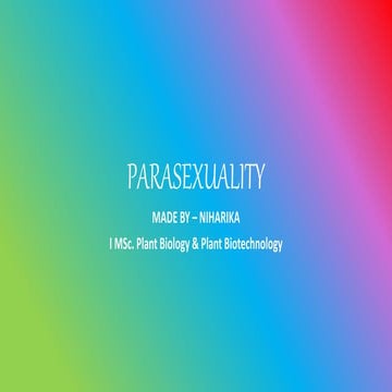 Parasexual cycle