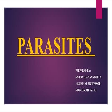 29. parasites | PPTX
