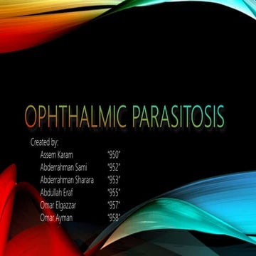 Toxocariasis (roundworms) | PPTX