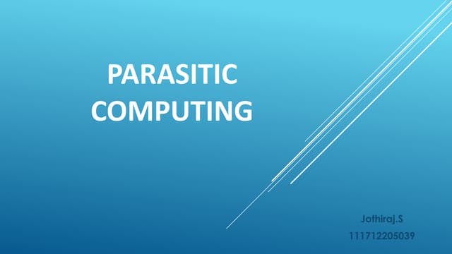 Parasitic Computing