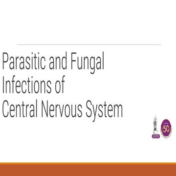 Parasitic Infections of CNS. Free living amoeba and neurocysticercosispptx