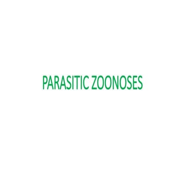 PARASITIC ZOONOSES, IMPORTANCE AND MANAGEMENT.pptx