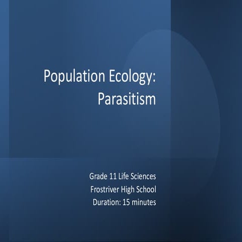 Parasitism_Lesson_Slides.pdf, it will define parasitism | PDF