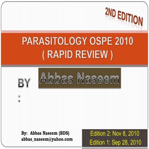 Parasitology - Rapid OSPE Review