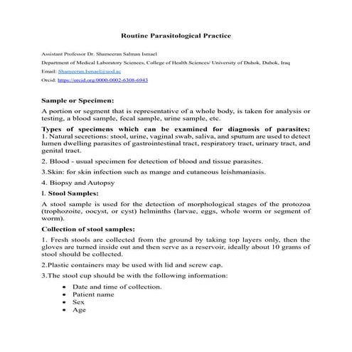 Concentration Techniques for stool examination .pptx
