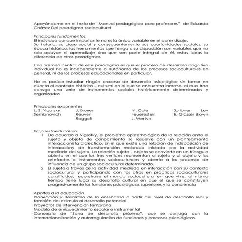 paradigma sociocultural