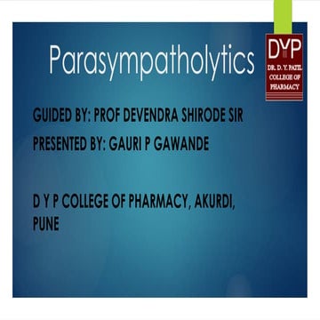 Parasympatholytic Agents Presentation.pptx