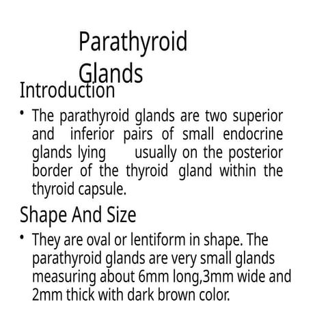 parathyroidglands and hormones functions