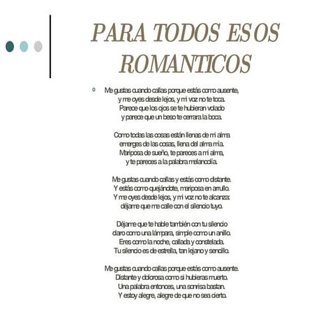 Para Todos Esos Romanticos