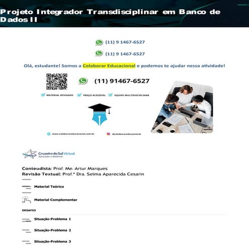 Projeto Integrador Transdisciplinar em Banco de Dados II