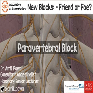 Paravertebral block 