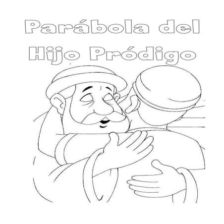 Parábola del hijo pródigo para colorear