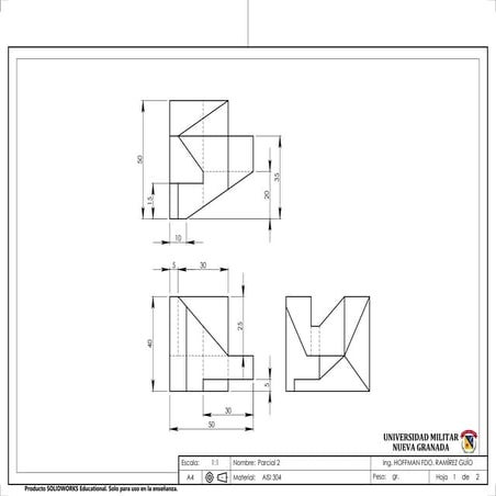 Exprecion grafica, mecatronica, parcial numero 5, año 2025 2 semestre
