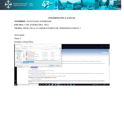 Instalación VB y maquinas virtuales