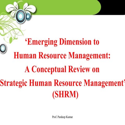 Strategic HRM