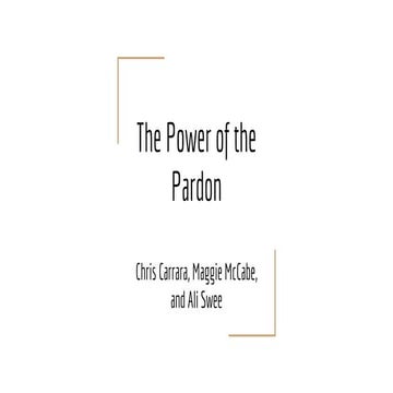 Ali Swee- Pardon power | PPTX
