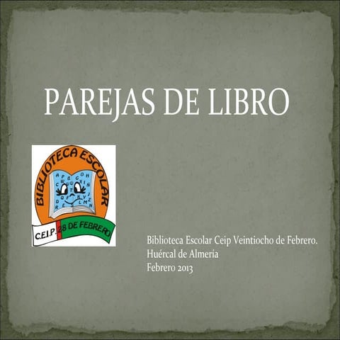 Parejas de libro. febrero 2013