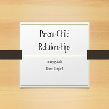 Parent child relationships | PPTX