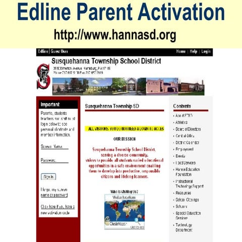 Parent Edline Activation Pres