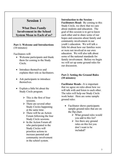 Parent Involvement in Education