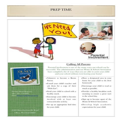 Parental involvement