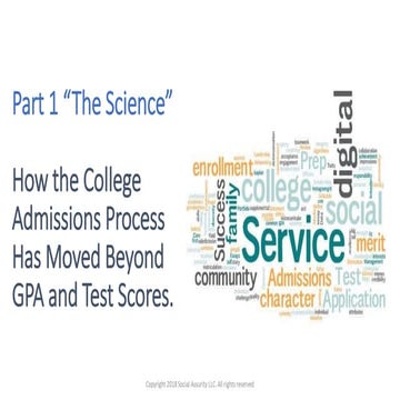Social Media and its Role in College Admissions Decisions | PPTX