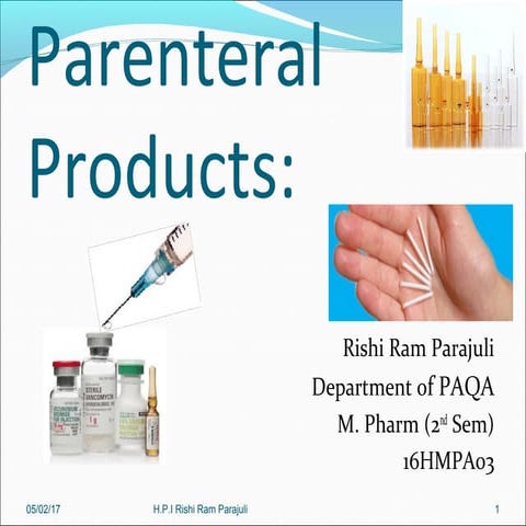 Parenteral Products