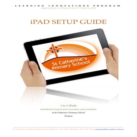 Parent handbook 2015 - Setup Guide for iOS7