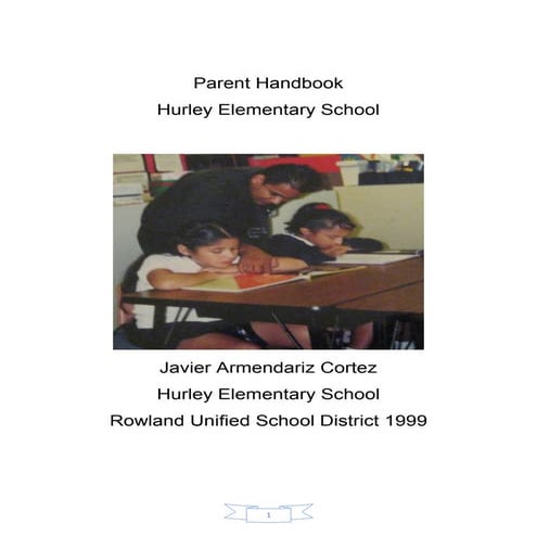 Parent handbook Javier Armendariz Cortez