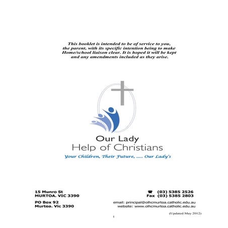 Parent info book april 2012