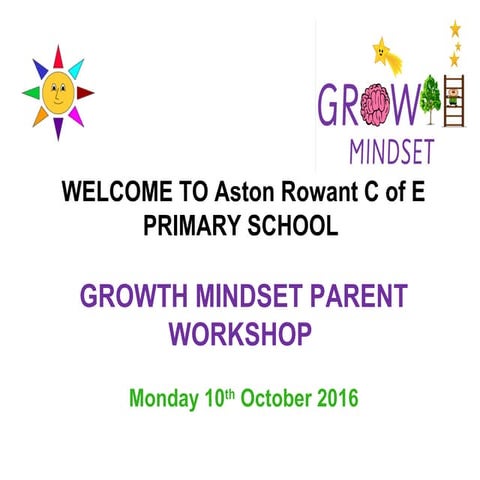 Parent info growth mindset
