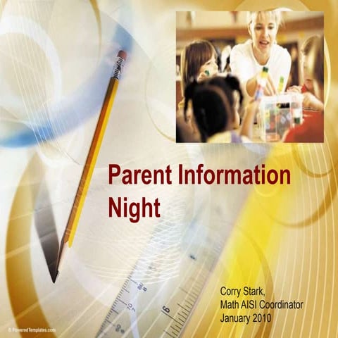 Parent Information Night 2010