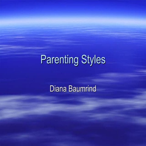 Parenting styles