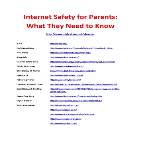Parent resources