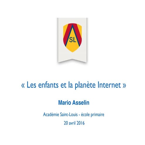 Conférence aux parents de l'Académie Saint-Louis