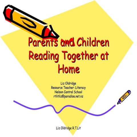 Parents and children reading together at home 1